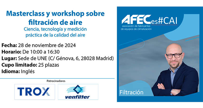 Masterclass y workshop sobre filtración de aire con el Dr. Iyad Al-Attar