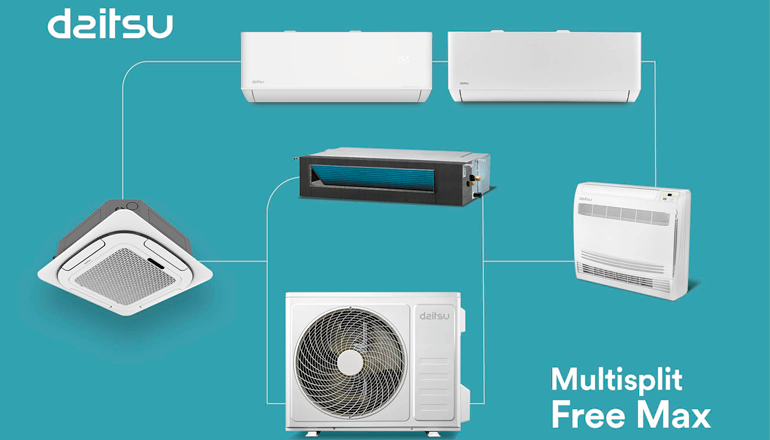 Daitsu Multisplit Free Max, versatilidad y eficiencia energética para todos los espacios