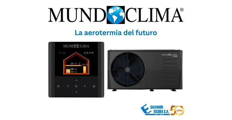 Salvador Escoda presenta la Aerotermia Multitarea Monobloc Mundoclima Serie H14